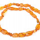 Medový jantar náhrdelník nepravidelné tvary (61cm)