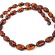 Dark amber oval necklace (51cm)
