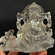 Ganesha and the mouse - figurines made of crystal 8.4 cm