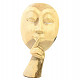 Standing mask made of wood from Indonesia 25cm