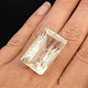Crystal with rutile cut rectangle 13.8g
