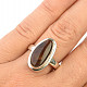 Fire agate ring Ag 925/1000 6.3g size 57