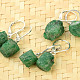 Emerald earrings crystal Ag 925/1000 clasp