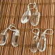 Crystal earrings longer oval Ag 925/1000