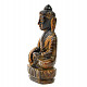 Meditující Buddha tygří oko 10,6 cm