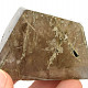 Smoke stone with tourmaline cut form 121g