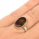 Fire agate ring Ag 925/1000 4g size 53