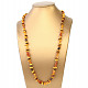 Amber necklace mix of cut stones (72cm)