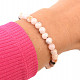 Bracelet pink Andean opal beads 6mm