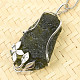 Moldavite pendant with silver Ag 925/1000 13.4g Chlum