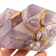 Amethyst + amethyst + crystal + tourmaline cut form 535g