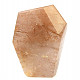 Crystal with rutile cut form 128g