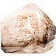 Crystal with brown tip semi-cut 173g