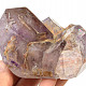 Amethyst + amethyst + crystal + tourmaline cut form 535g