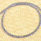 Safír náhrdelník broušený zapínání Ag 925/1000 (8,6g) 44cm