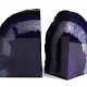 Decorative purple agate bookends 2866g Brazil