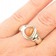 Prsten s drahým opálem Ag 925/1000 7,9g vel.57