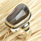 Agate silver ring Ag 925/1000 10.6g size 54