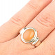 Prsten s drahým opálem Ag 925/1000 7g vel.55