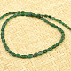 Náhrdelník smaragd oválky zapínání Ag 925/1000 cca 43cm