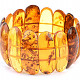 Wide amber bracelet 40mm