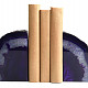 Decorative purple agate bookends 2866g Brazil