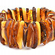 Amber bracelet large stones mix 51g
