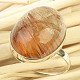 Ring rutile in crystal oval Ag 925/1000 4.8g size uni