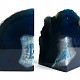 Decorative blue agate bookends 3294g Brazil