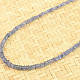 Safír náhrdelník broušený zapínání Ag 925/1000 (8,6g) 44cm