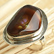 Fire agate silver ring Ag 925/1000 9.4g size 58