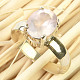 Rose gold ring oval standard cut size 58 Ag 925/1000 3.3g