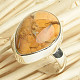 Mookait ring drop shape size 54 Ag 925/1000 5.3g