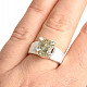 Raw diamond ring Ag 925/1000 7.3g size 54