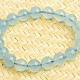 Bracelet aquamarine balls 10mm