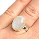 Moonstone ring oval size 55 Ag 925/1000 5.8g