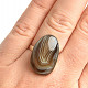 Agate ring irregular shape size 54 Ag 925/1000 6.2g