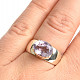 Ring amethyst cut oval size 53 Ag 925/1000 6.5g