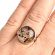 Turmalín v křišťálu stříbrný prsten vel.56 Ag 925/1000 5,3g