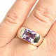 Ring amethyst cut square size 52 Ag 925/1000 7.1g