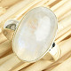 Moonstone oval ring size 55 Ag 925/1000 5.5g