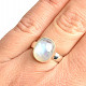 Ring moonstone oval Ag 925/1000 size 54