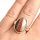 Agate ring oval size 58 Ag 925/1000 10.1g