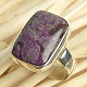 Sugilite ring rectangle size 54 Ag 925/1000 4.5g