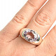 Ring amethyst cut oval size 57 Ag 925/1000 11.7g