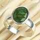Smaragd prsten vel.54 stříbro Ag 925/1000 4,1g