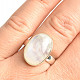 Oval moonstone ring size 56 Ag 925/1000 5.8g