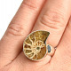 Ammonite ring size 54 Ag 925/1000 7.2g