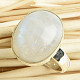 Oval moonstone ring size 55 Ag 925/1000 6.2g