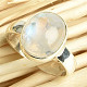 Ring moonstone oval Ag 925/1000 size 54